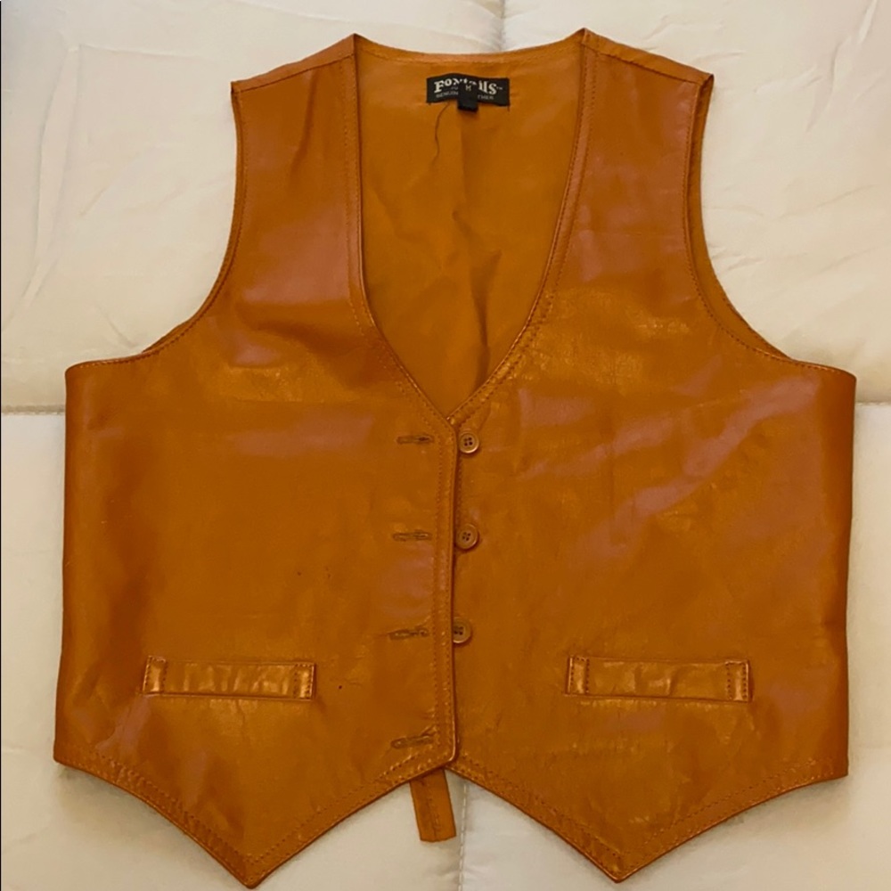 Leather vest